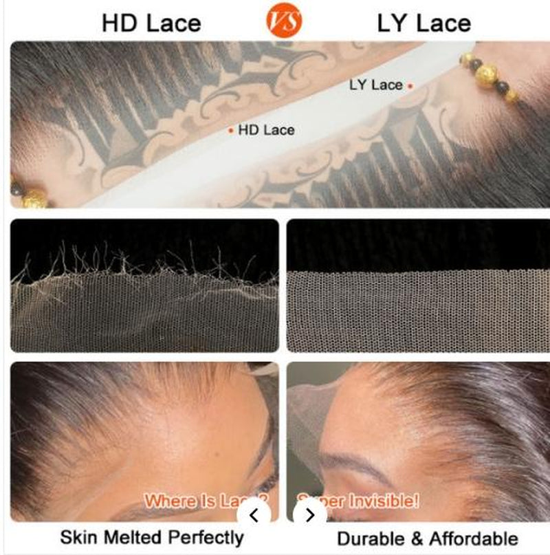 HD Lace Frontal Wigs Straight and Body Wave Undetectable Lace Front Wigs Human Hair